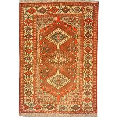One Of The Kind Persian Yalameh Rug 4'10" x 3'4"